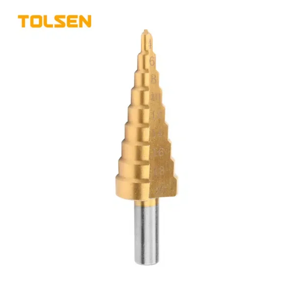 TOLSEN 75871 TITANIUM COATED STEP DRILL BIT