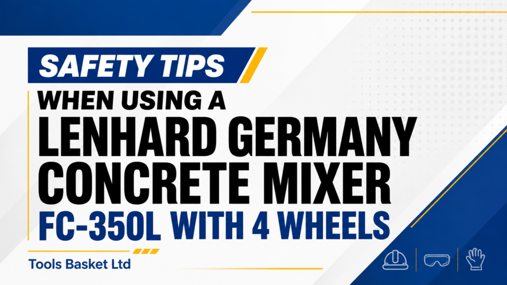 Safety Tips When Using a LENHARD GERMANY CONCRETE MIXER FC-350L WITH 4 WHEELS